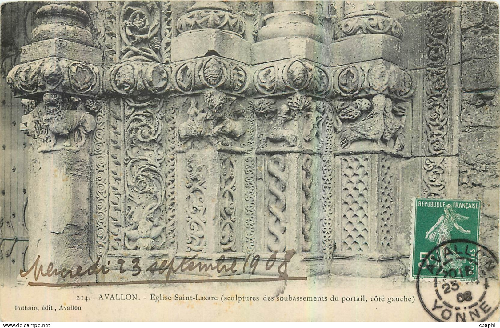 CPA Avallon Eglise Saint Lazare