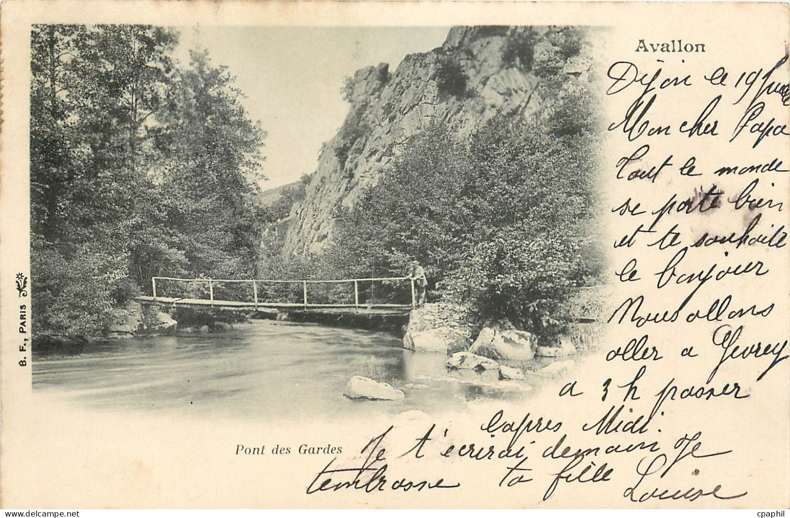 CPA AVALLON- Pont des gardes
