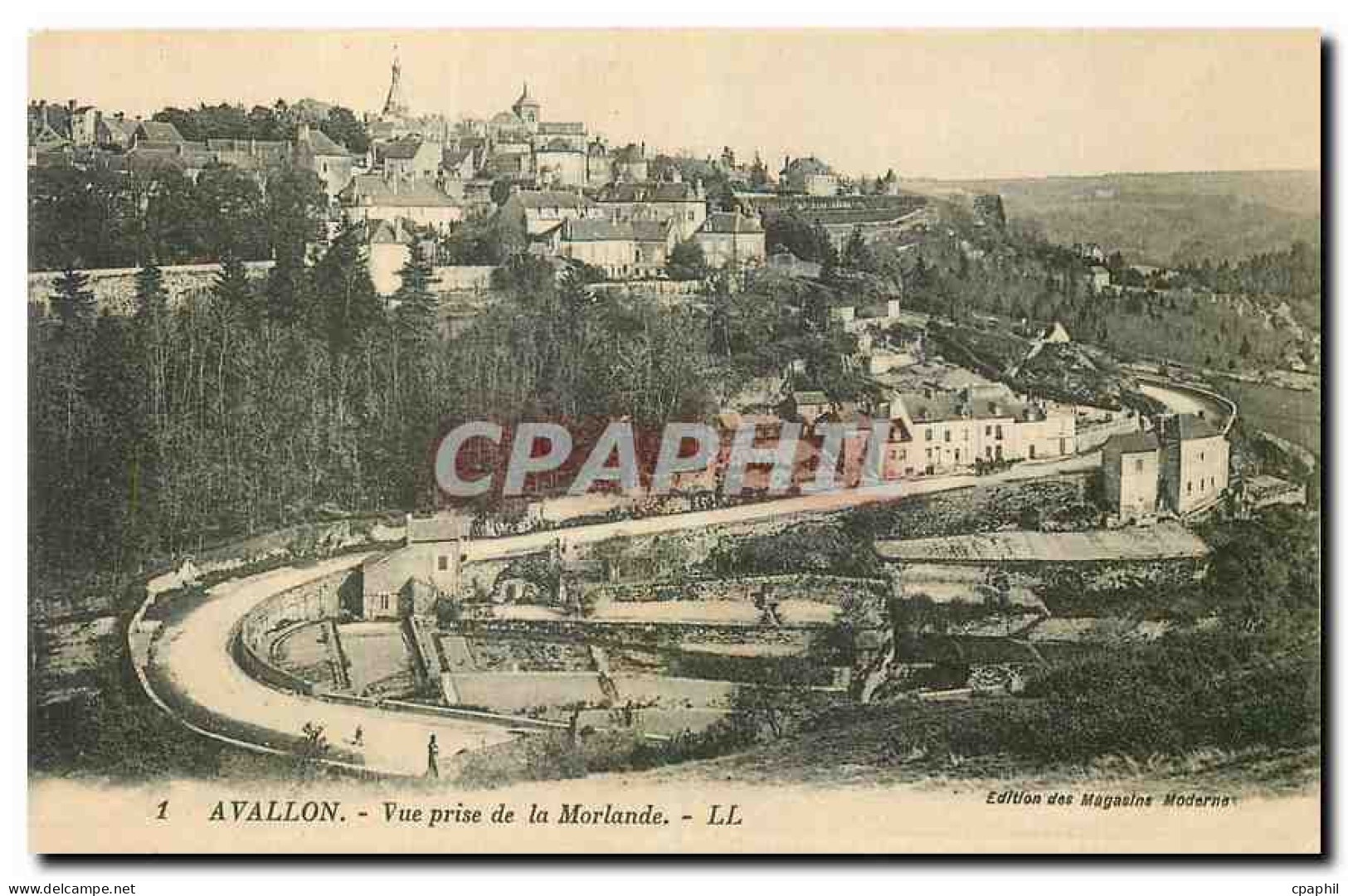 CPA Avallon Vue prise de la Morlande