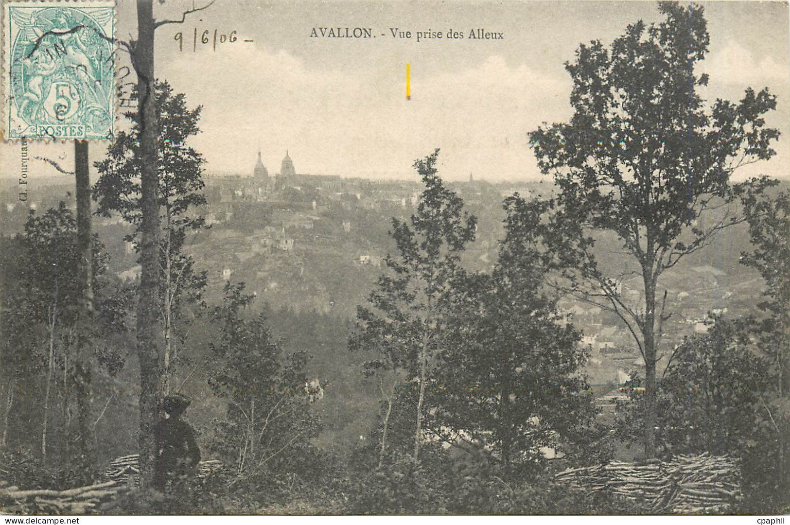 CPA AVALLON-Vue prise des Alleux