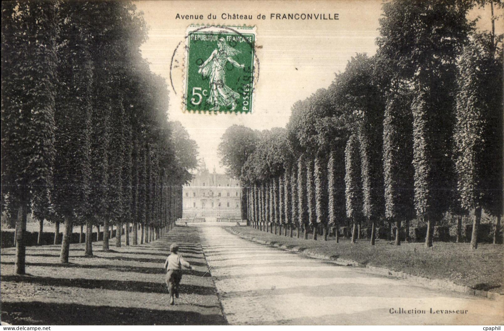 CPA Avenue du chateau de franconville