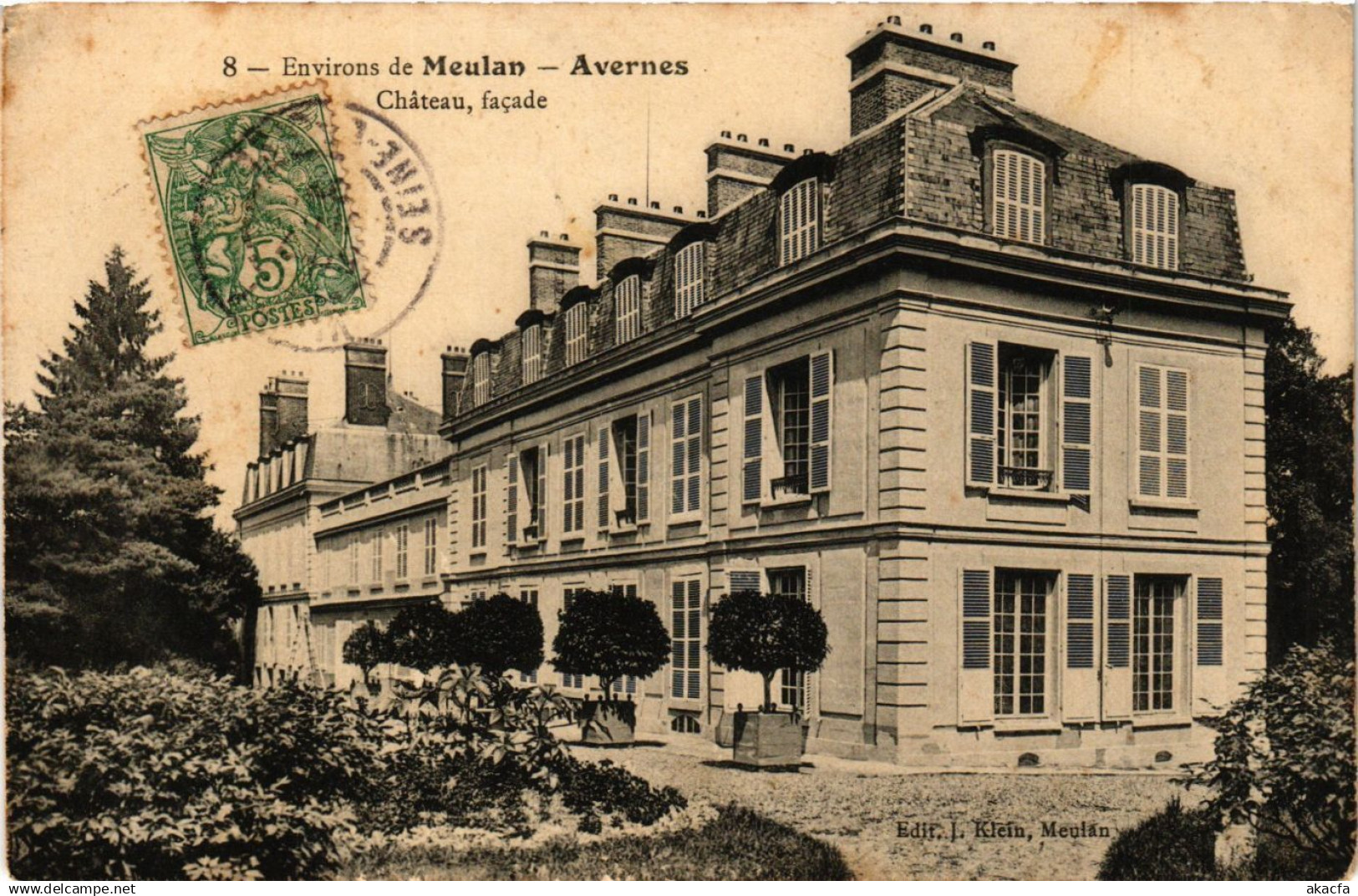 CPA Avernes - Env. de MEULAN - Chateau (380343)