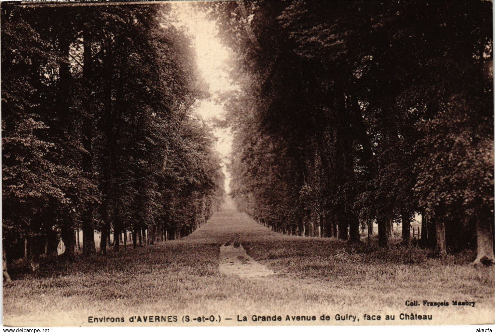 CPA Avernes La Grande Avenue de Guiry FRANCE (1309322)