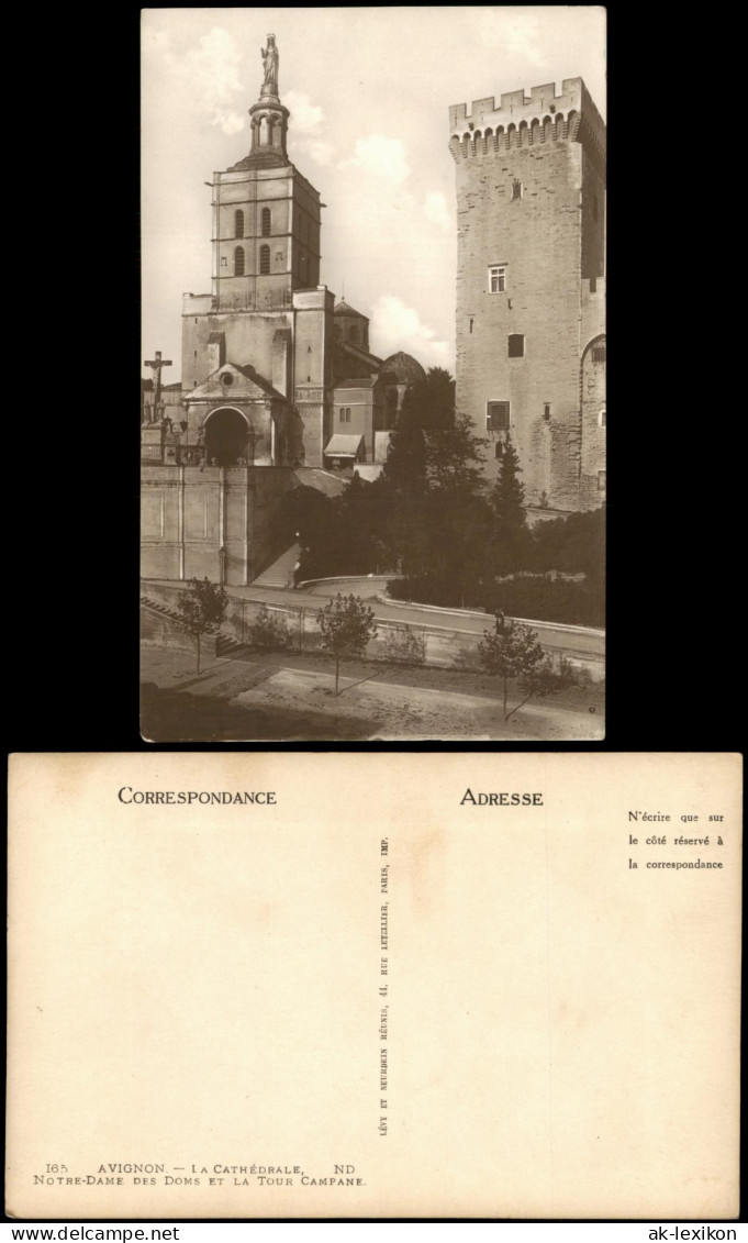 CPA Avignon Kathedrale Notre-Dame des Doms und Tour Campane 1925
