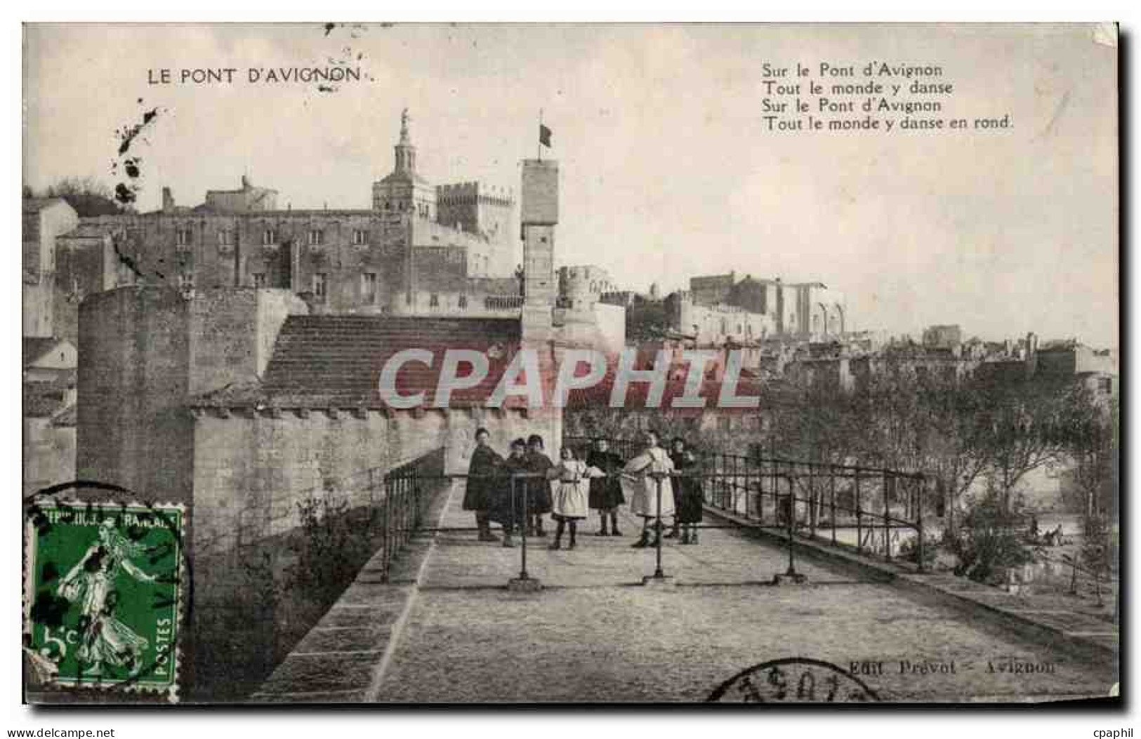 CPA Avignon Le pont