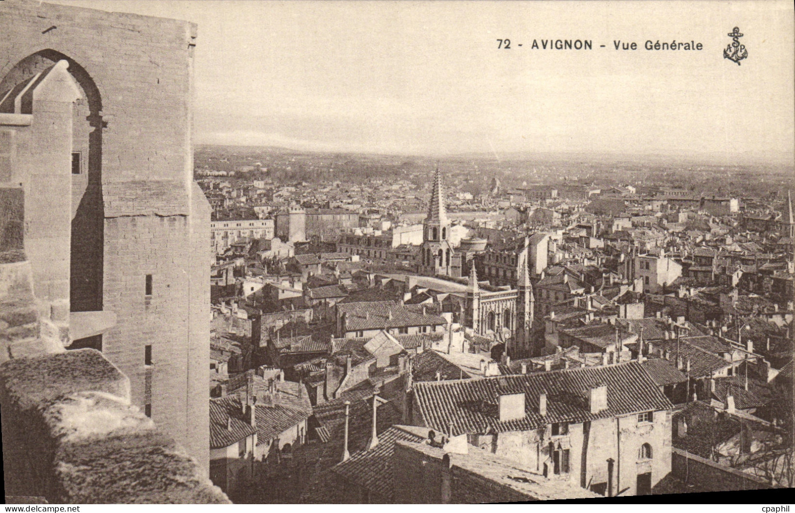 CPA Avignon Vue Generale