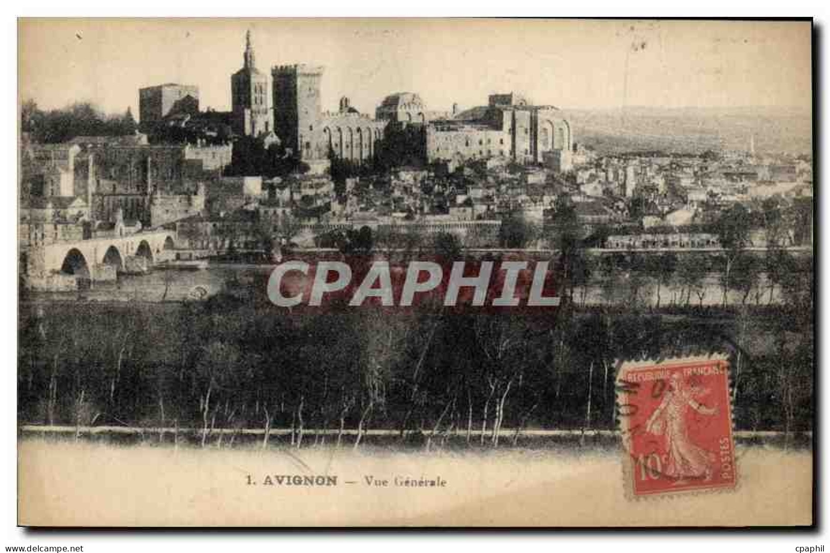 CPA Avignon vue generale