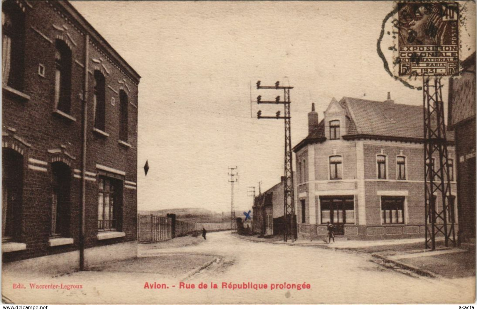 CPA AVION Rue dela République (979796)