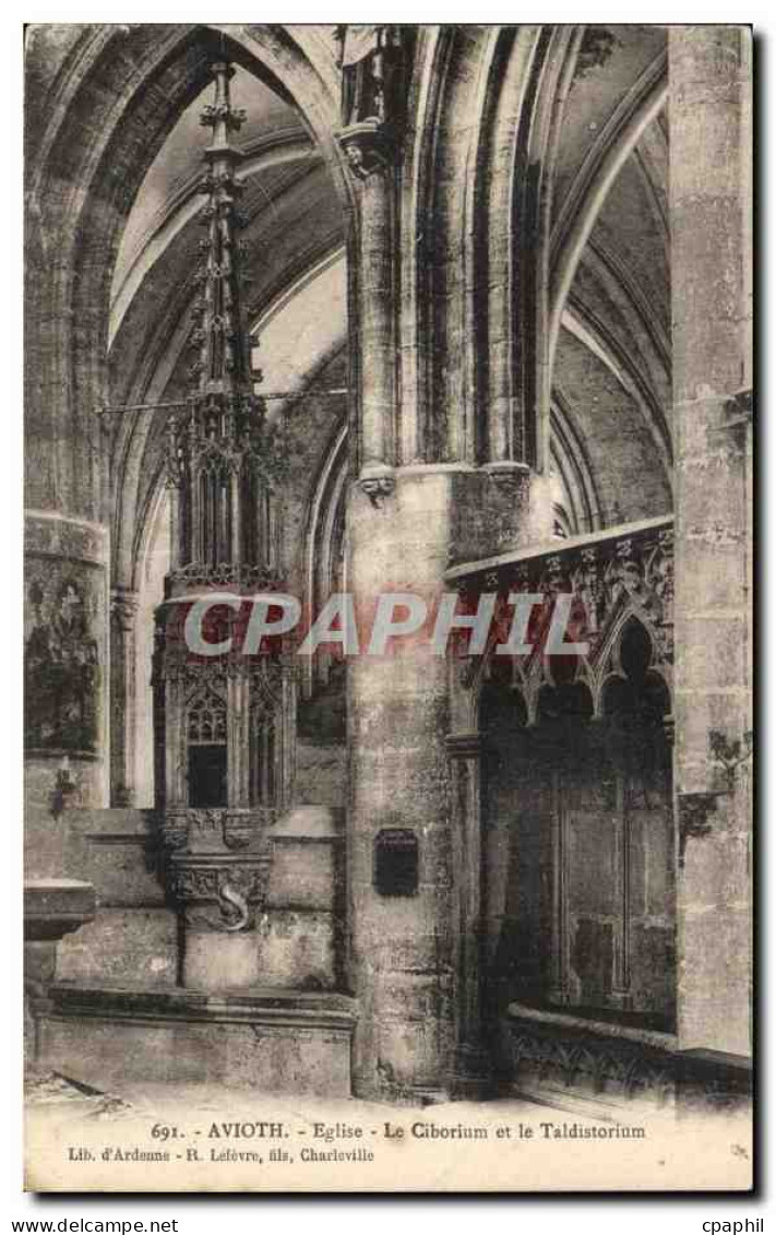 CPA Avioth Eglise Le Ciborium et le Taldistorium