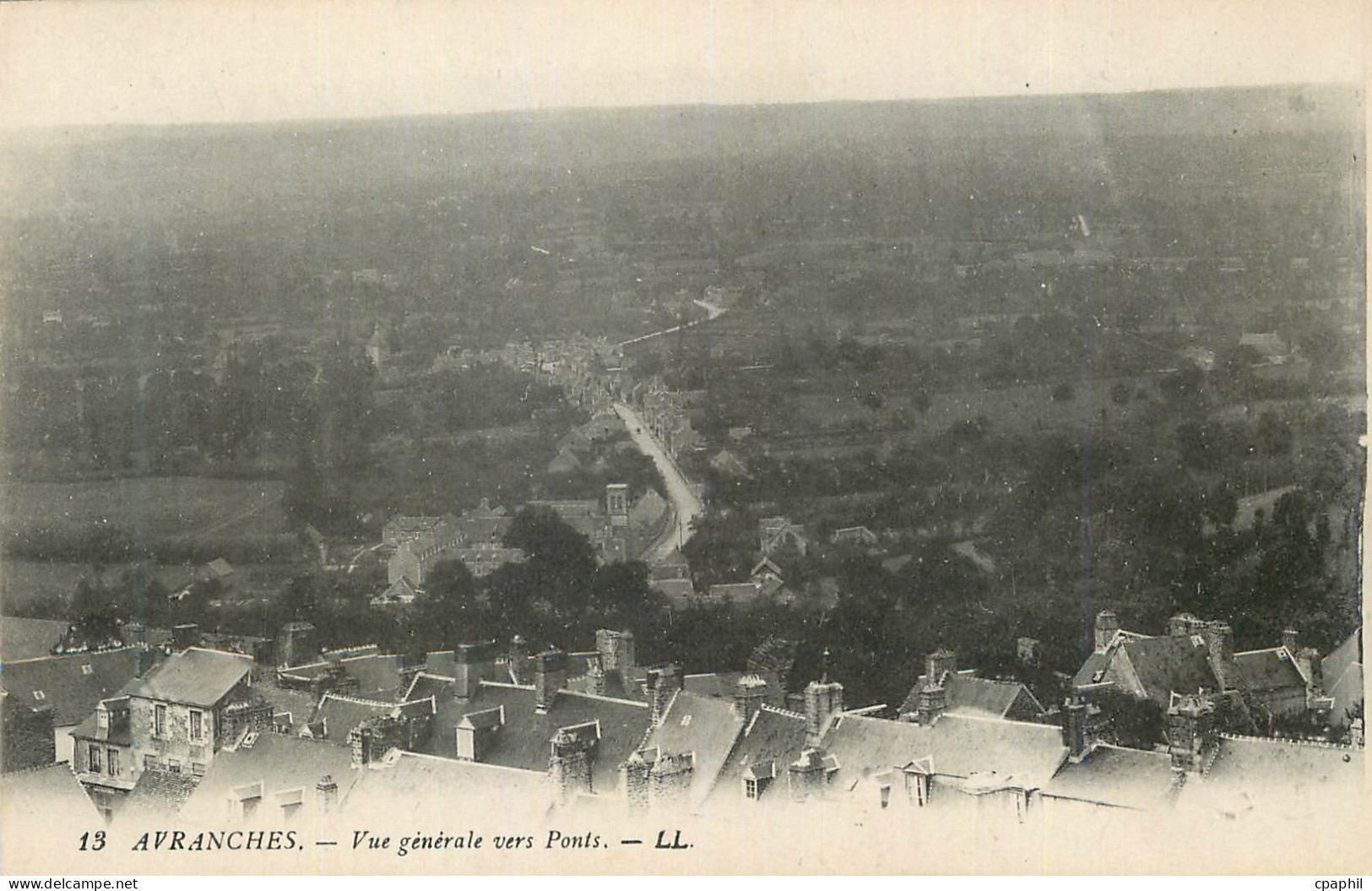 CPA Avranches Vue Generale vers Ponts