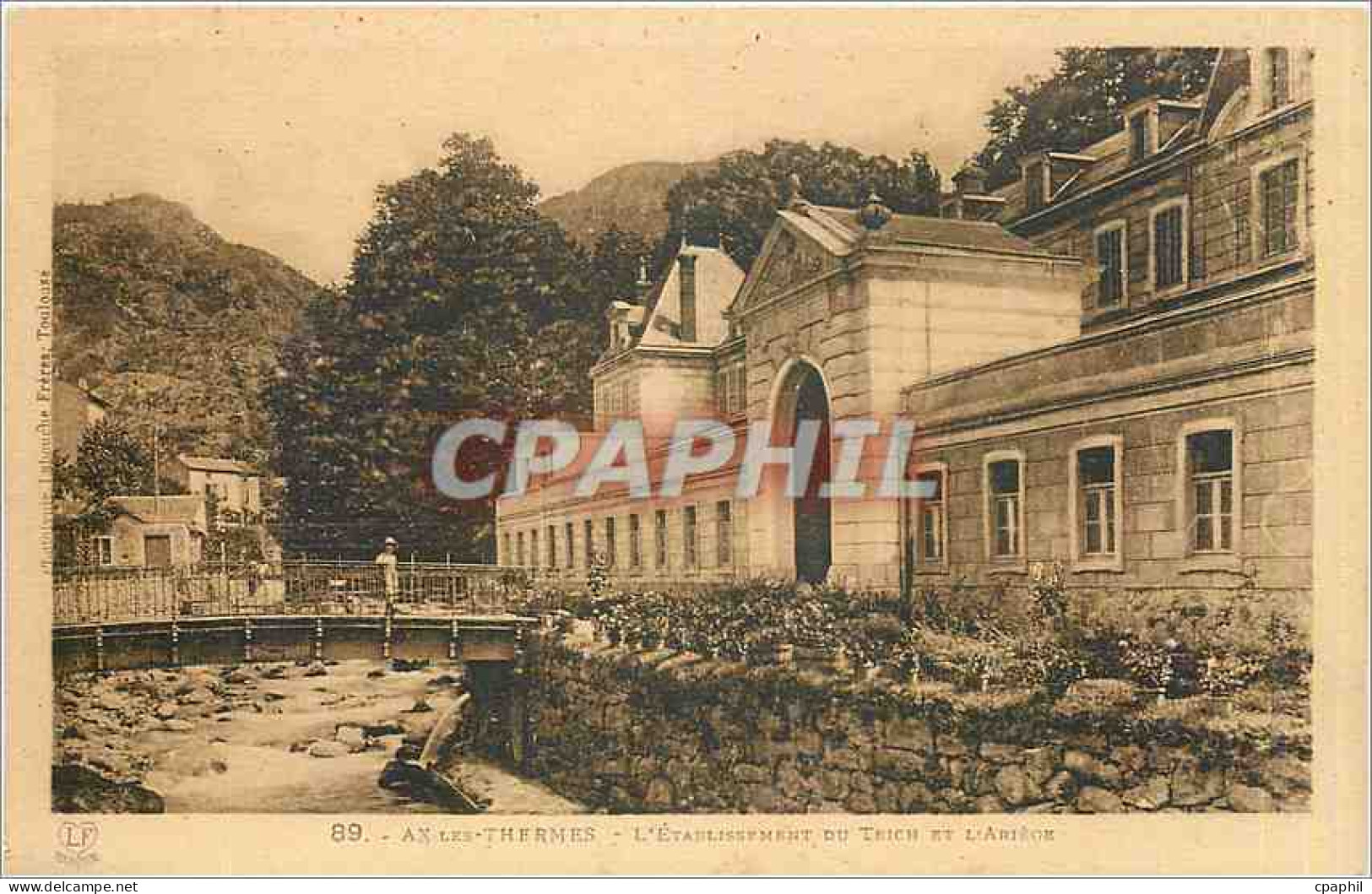 CPA Ax les Thermes L'Etablissement du Teich