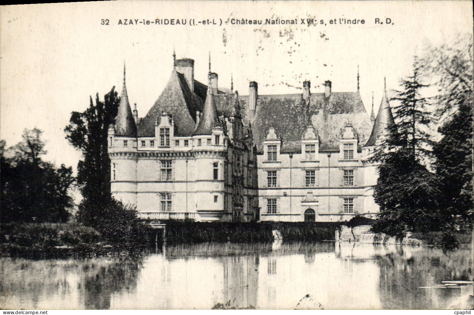 CPA Azay le Rideau Chateau National