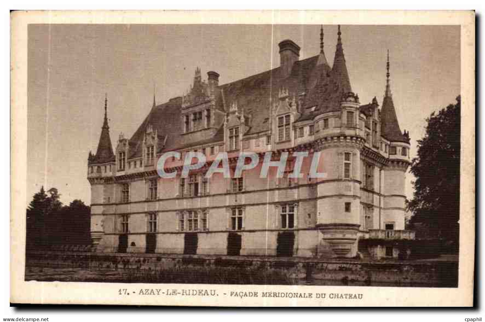 CPA Azay le Rideau Facade Meridionale du Chateau