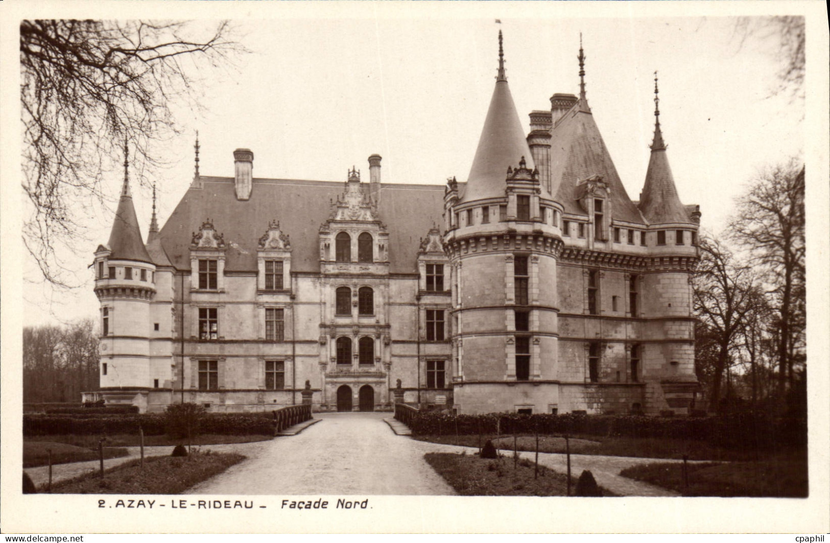 CPA Azay le Rideau Facade Nord