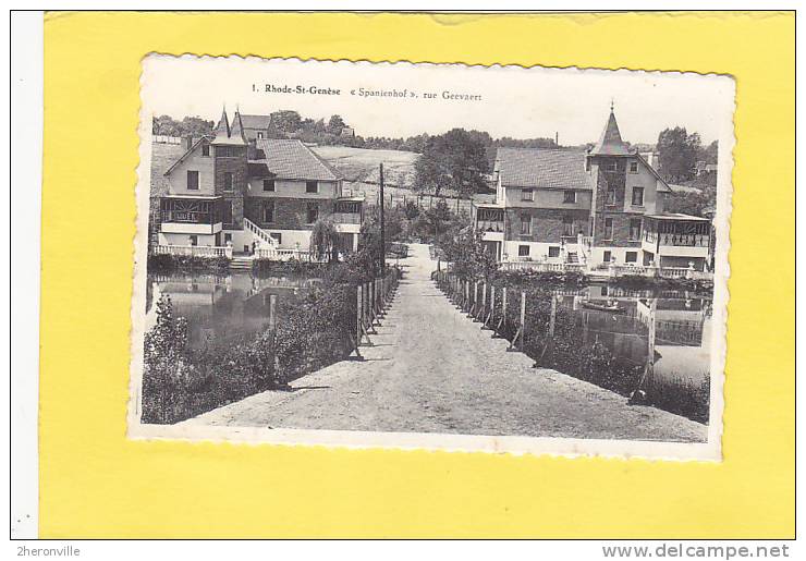 CPA - B - RHODE ST GENESE - Spanienhof rue Geevaert