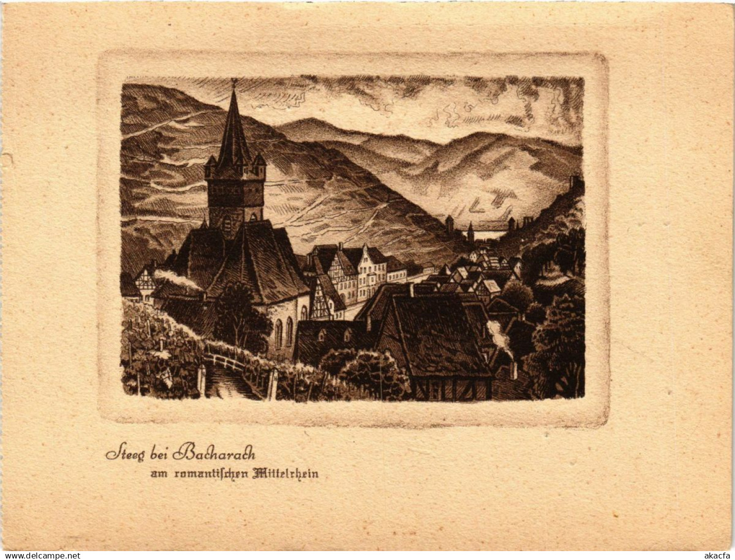 CPA Bacharach Steeg bei Bacharach GERMANY (1010905)