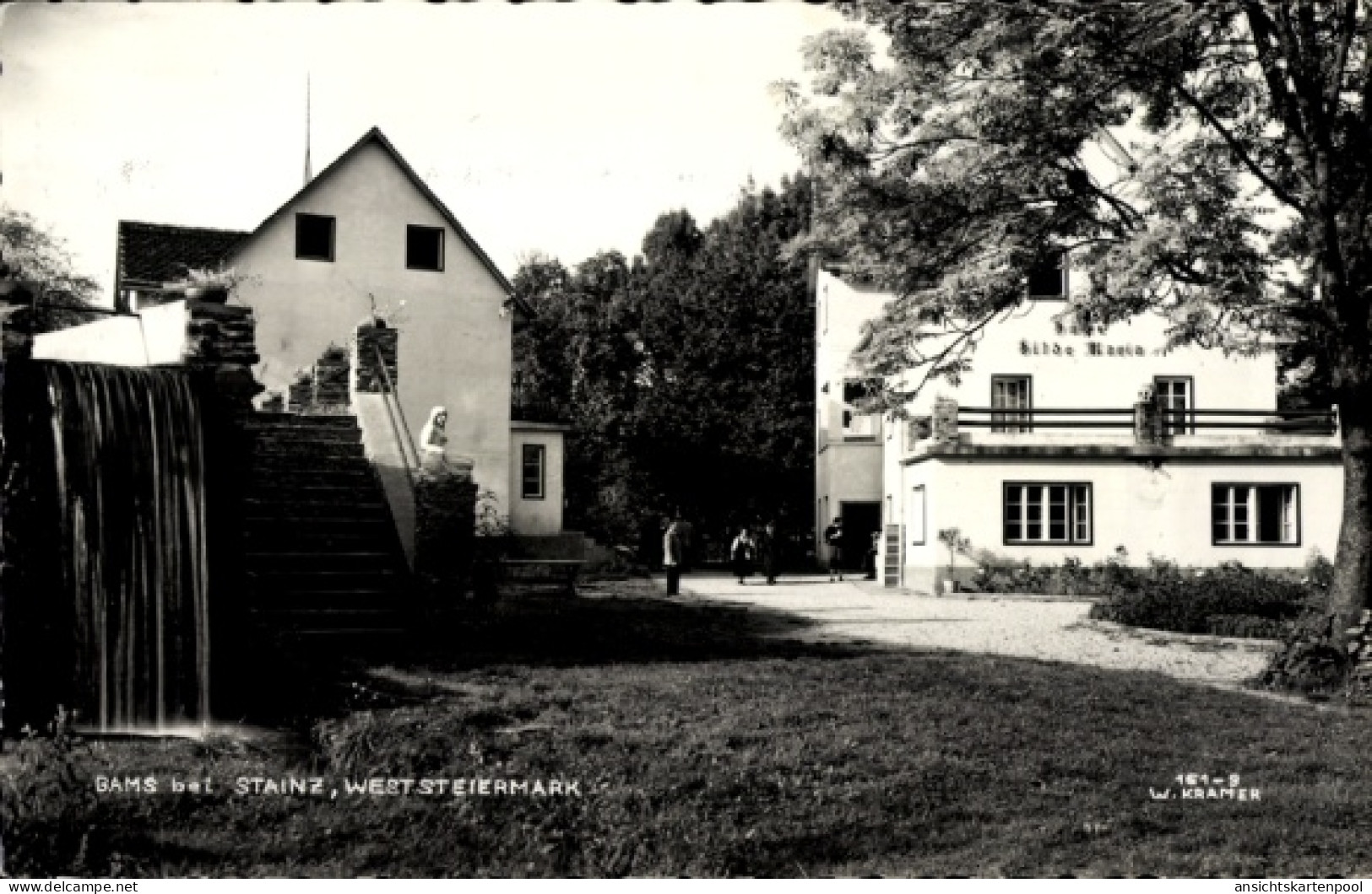 CPA Bad Gams ob Frauental Steiermark, Teilansicht, Gasthaus