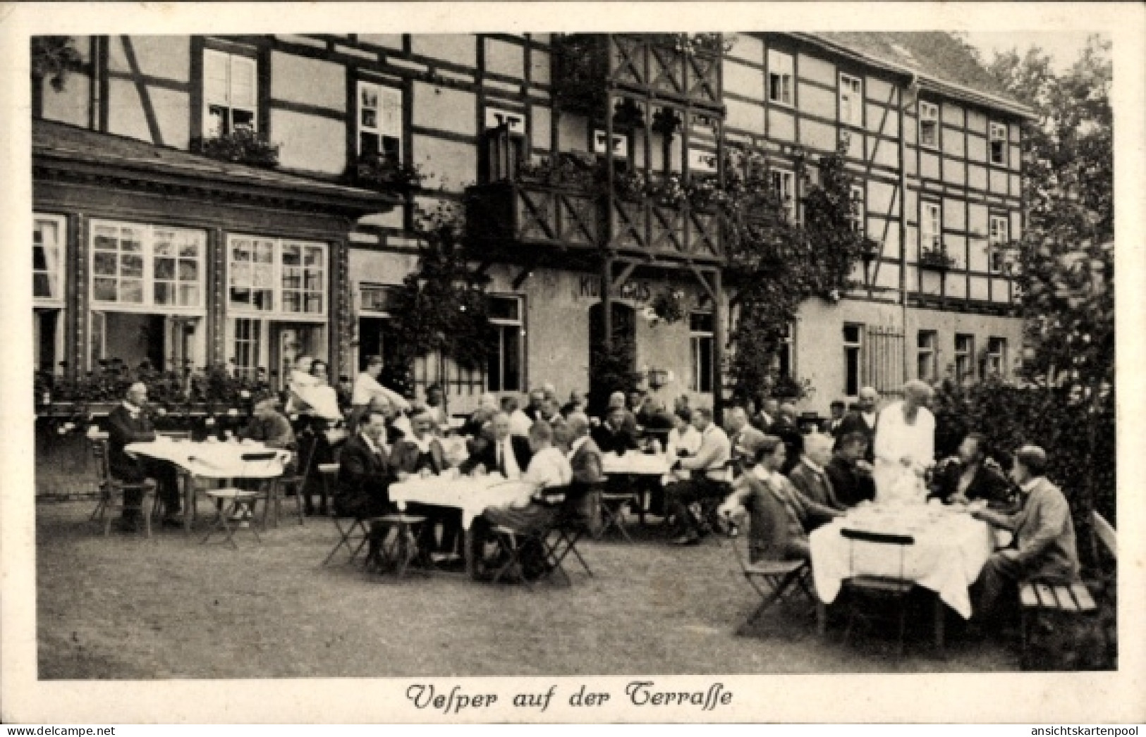 CPA Bad Marienborn Schmeckwitz Räckelwitz Oberlausitz, Arbeitssanatorium, Terrasse