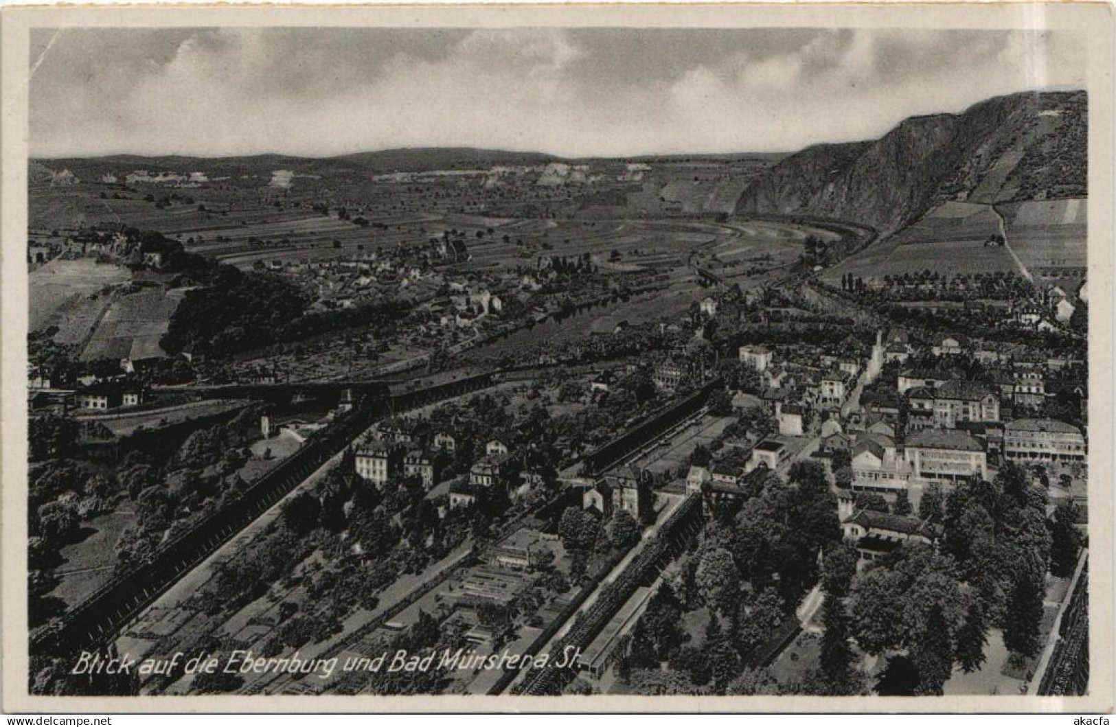CPA BAD MUNSTER am STEIN Blick auf die Ebernburg GERMANY (1162473)
