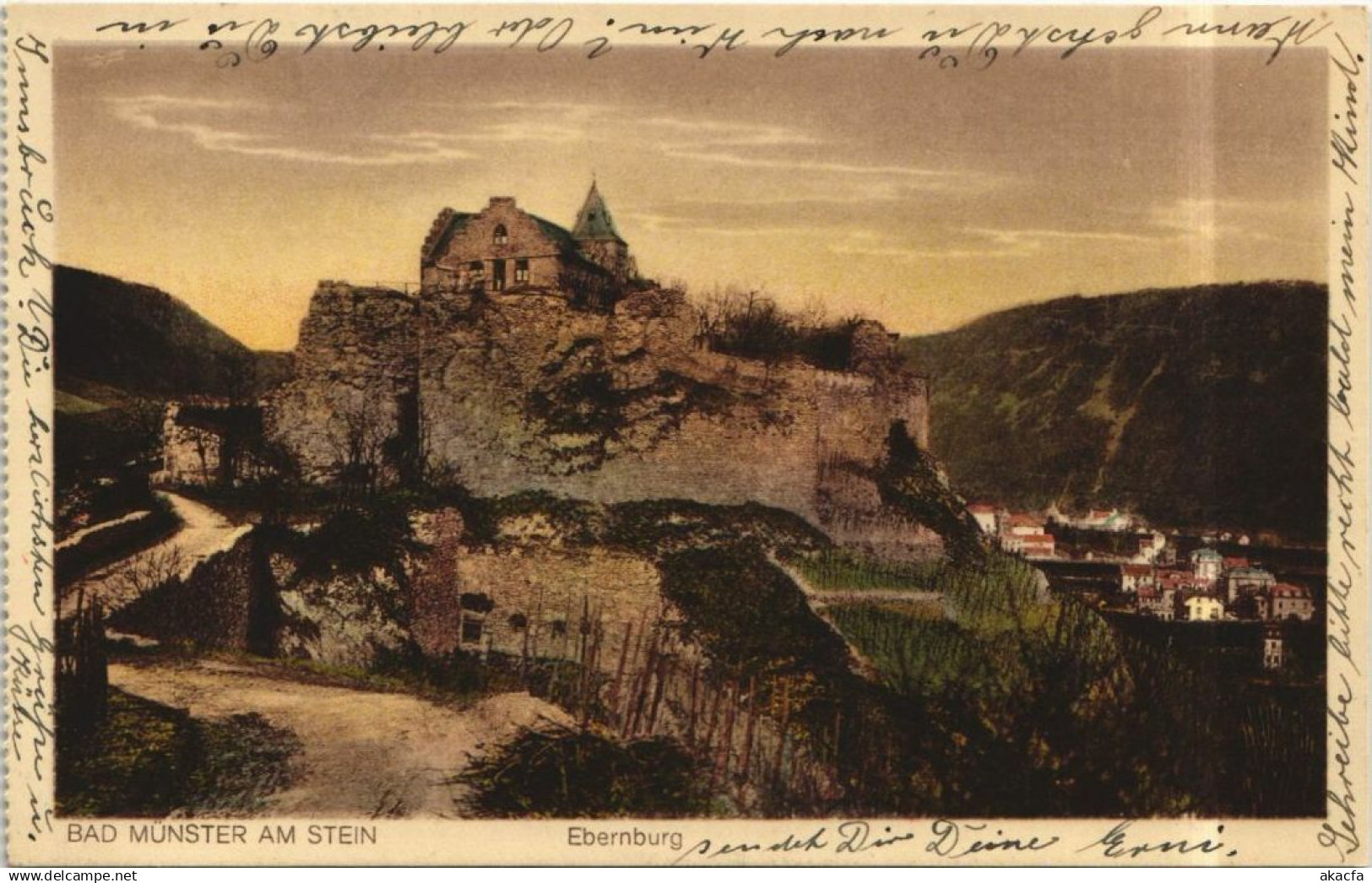 CPA BAD MUNSTER am STEIN EBERNBURG - Panorama GERMANY (1162113)