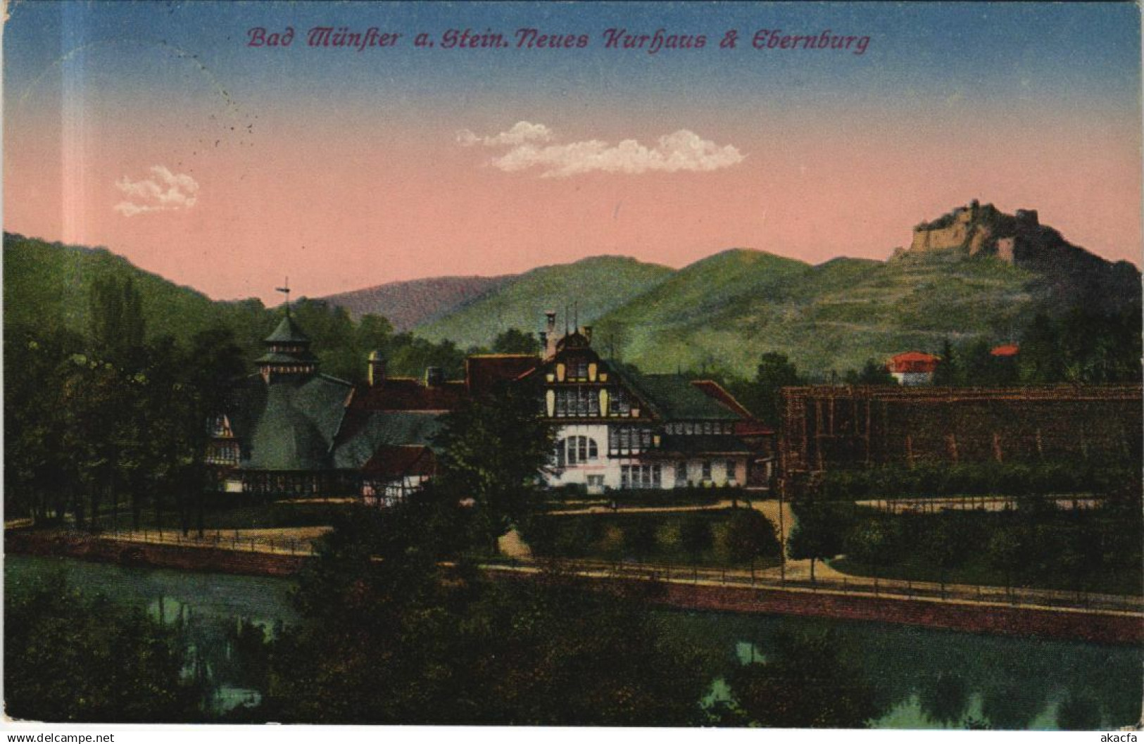 CPA BAD MUNSTER am STEIN Neuen Kurhaus und Ebernburg GERMANY (1162419)
