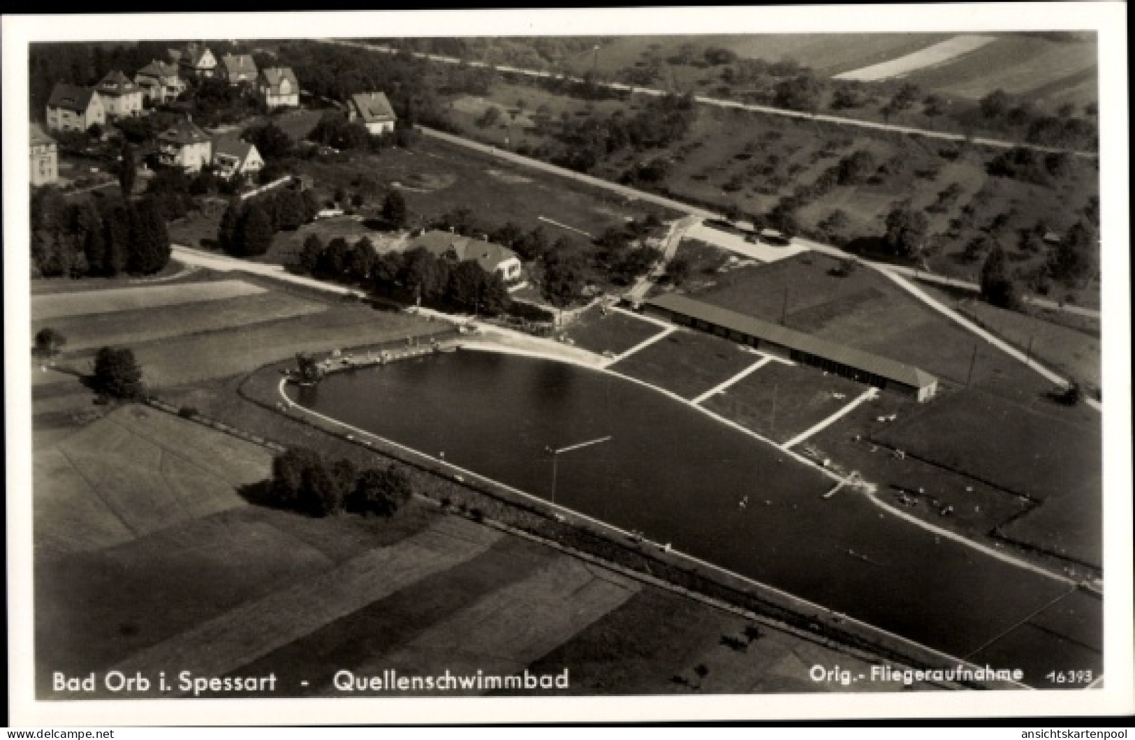 CPA Bad Orb im Main Kinzig Kreis Hessen, Fliegeraufnahme