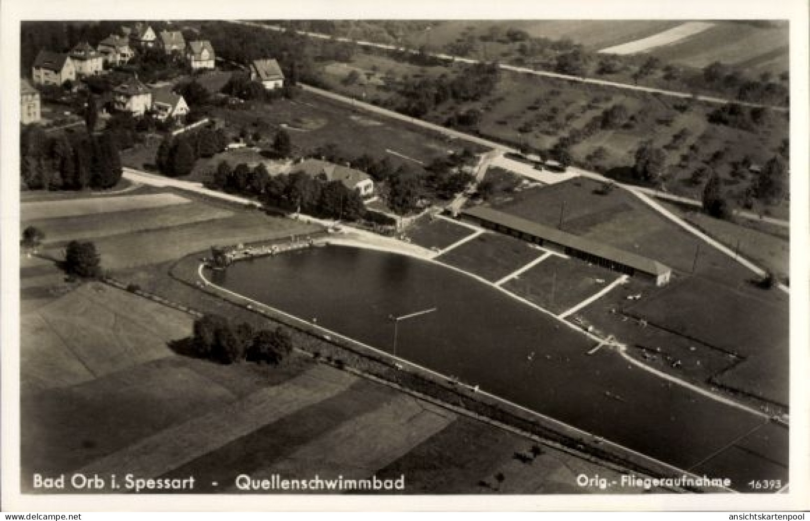 CPA Bad Orb im Main Kinzig Kreis Hessen, Fliegeraufnahme