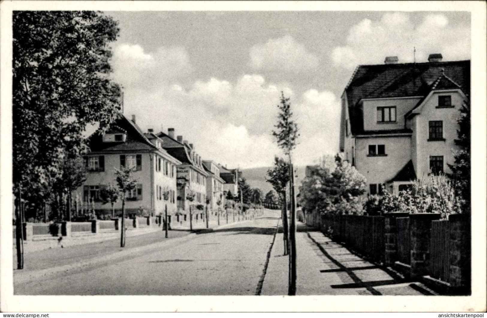CPA Bad Orb im Main Kinzig Kreis Hessen, Jahnstraße, Straßenpartie