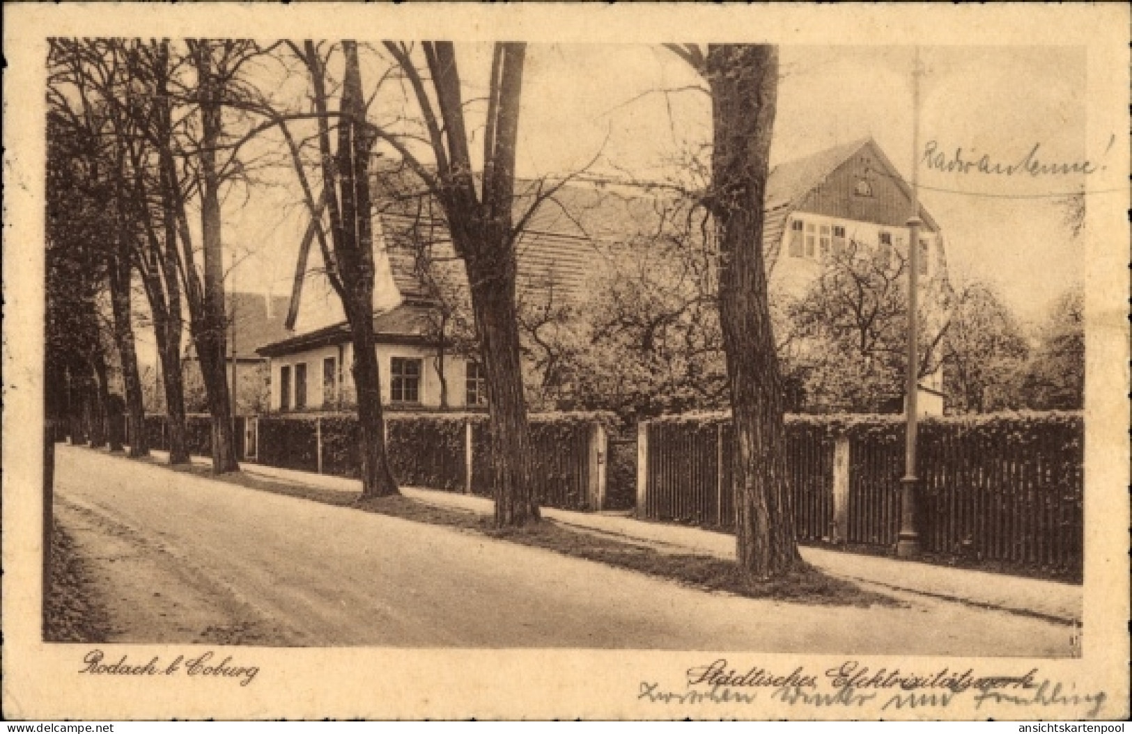 CPA Bad Rodach Oberfranken, Städtisches Elektrizitätswerk