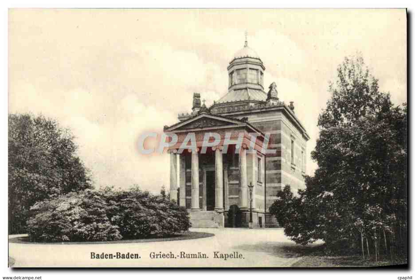 CPA Baden Baden Griech Ruman Kapelle