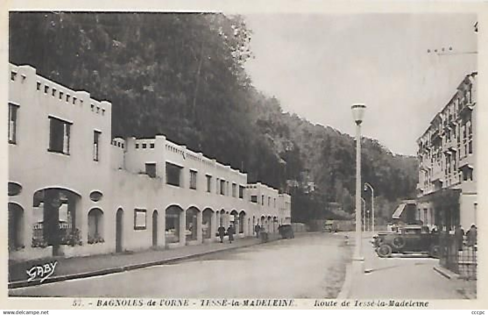 CPA Bagnoles de l'Orne Tessé-la-Madeleine - Route de Tessé-la-Madeleine