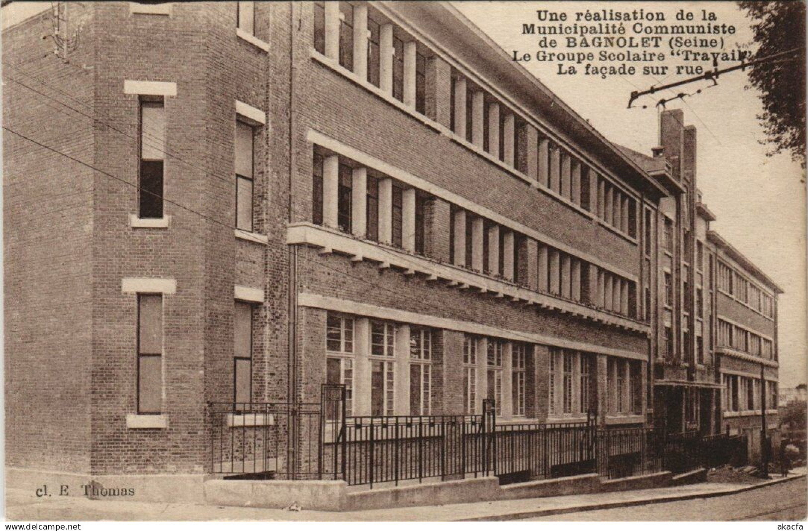 CPA BAGNOLET - La Groupe Scolaire "Travail" (124144)