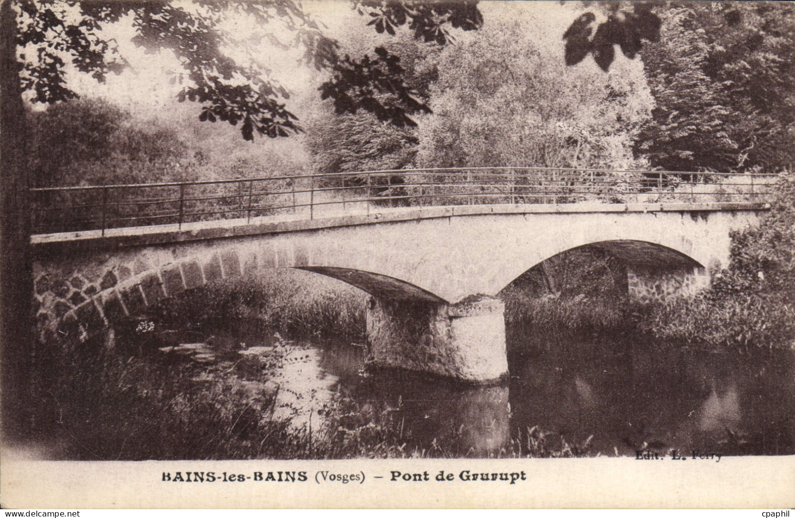 CPA Bains Les Bains Pont De Grurupt
