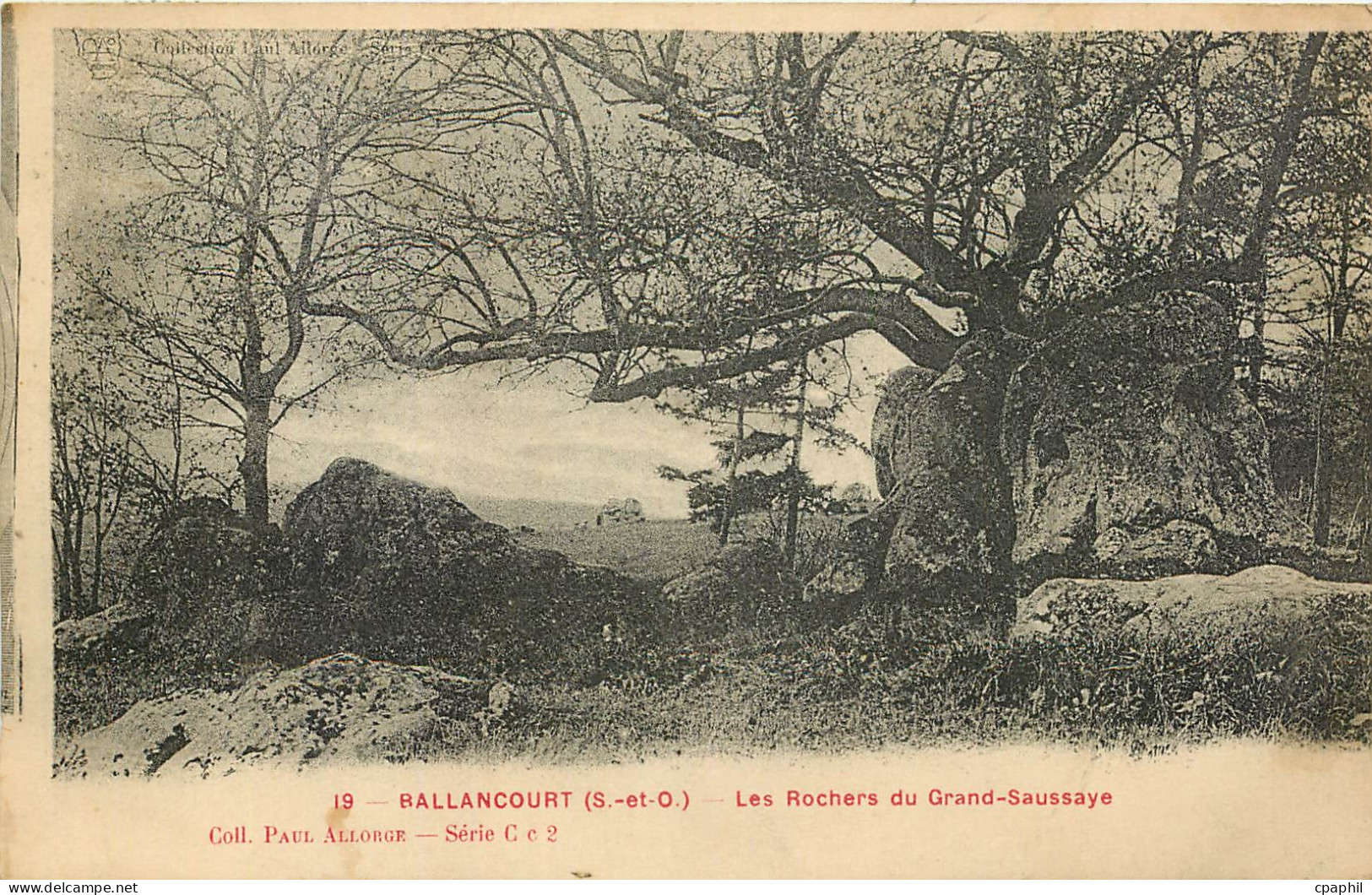 CPA Ballancourt S et O Les Rochers u Grand Saussaye
