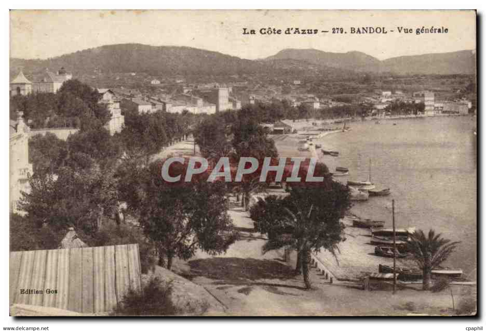 CPA Bandol sur mer Vue generale