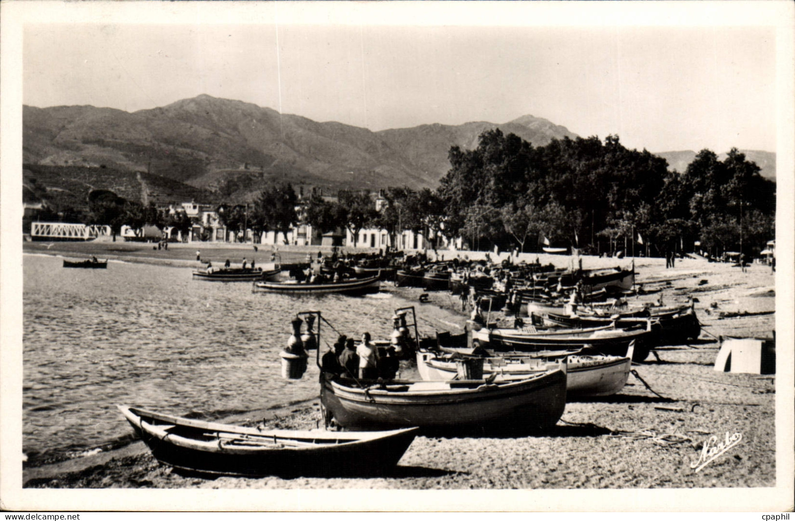 CPA Banyuls Sur Mer plage Et La Place de la ville