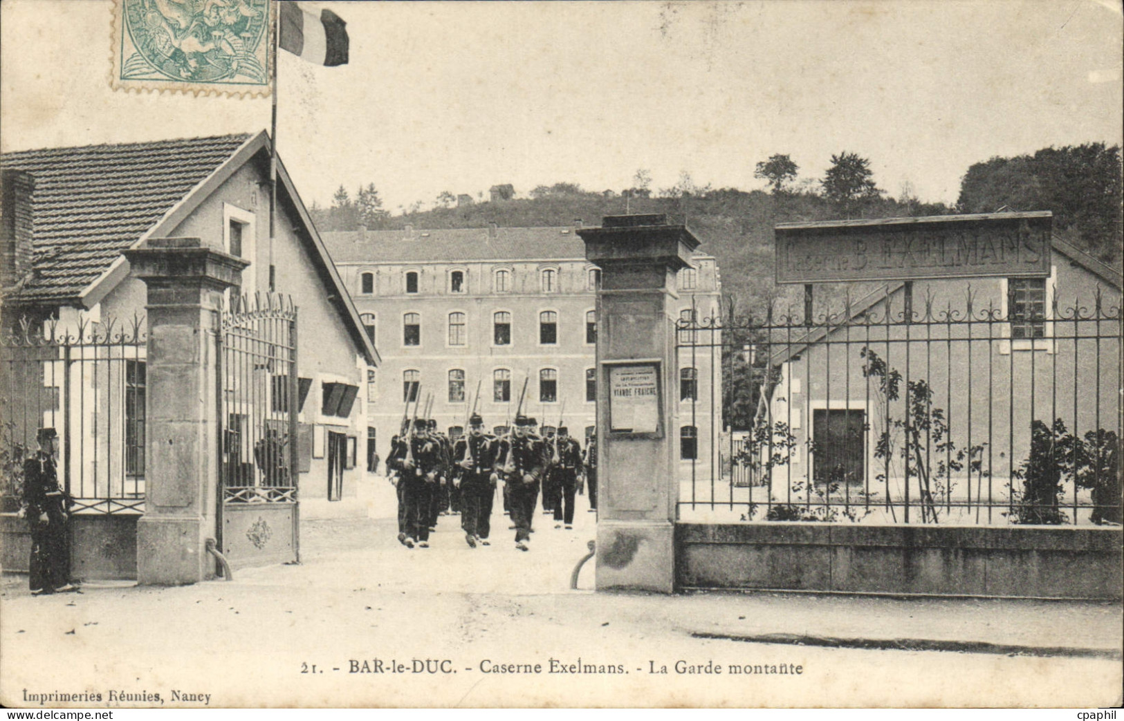 CPA Bar le Duc Caserne Exelmans Militaria