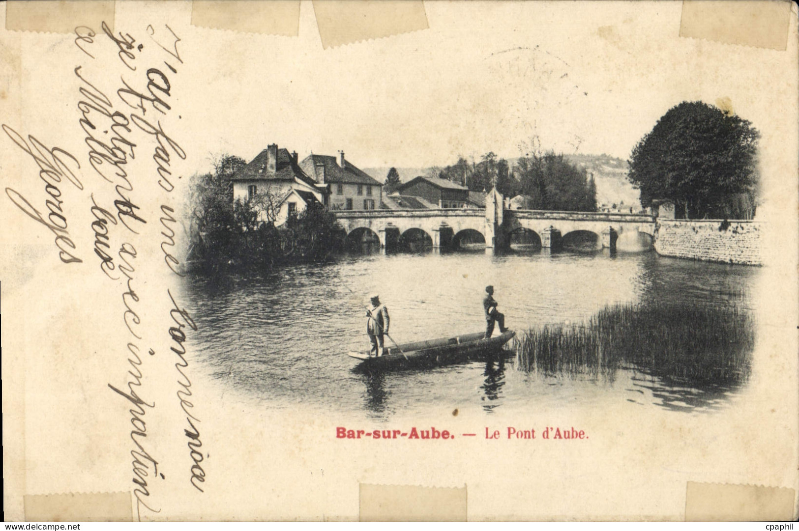 CPA Bar sur Aube Le Pont d'Aube