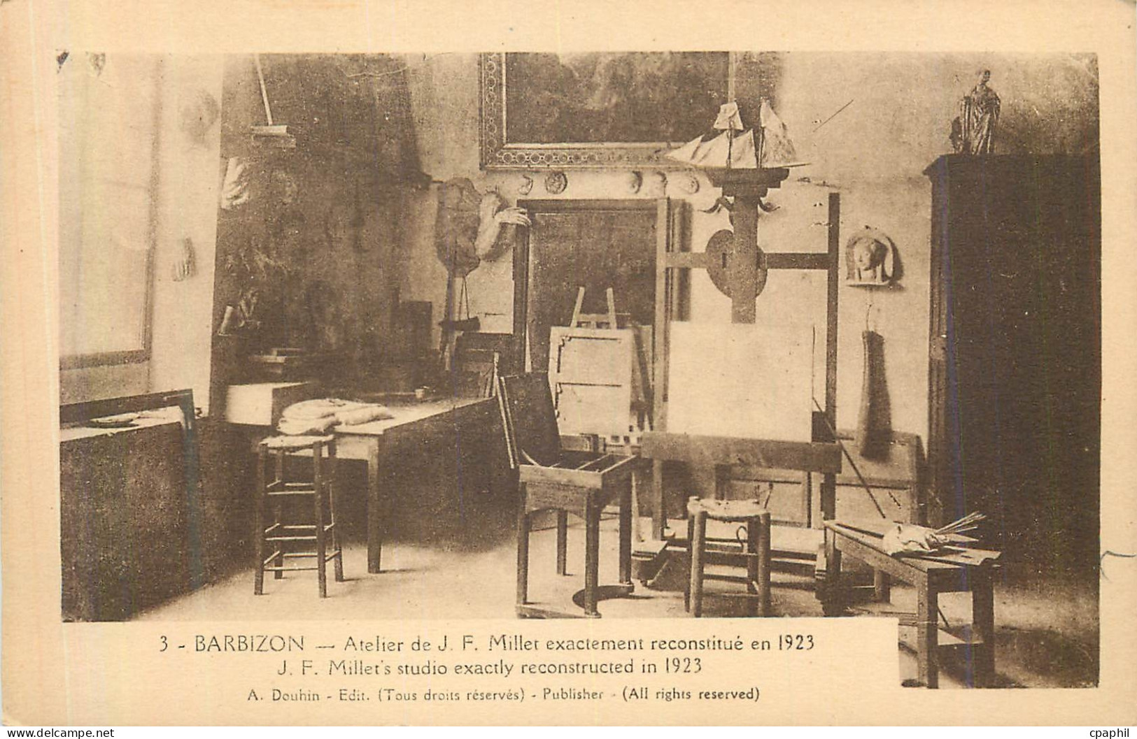 CPA Barbizon Atelier de JF Millet