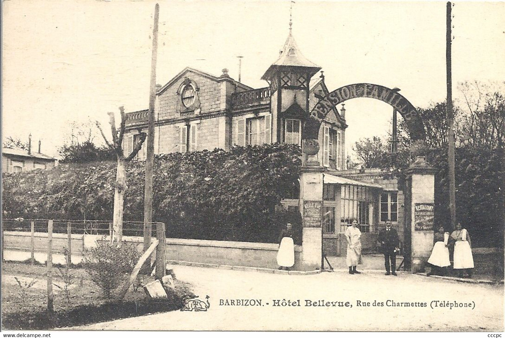 CPA Barbizon Hôtel Bellevue Rue des Charmettes