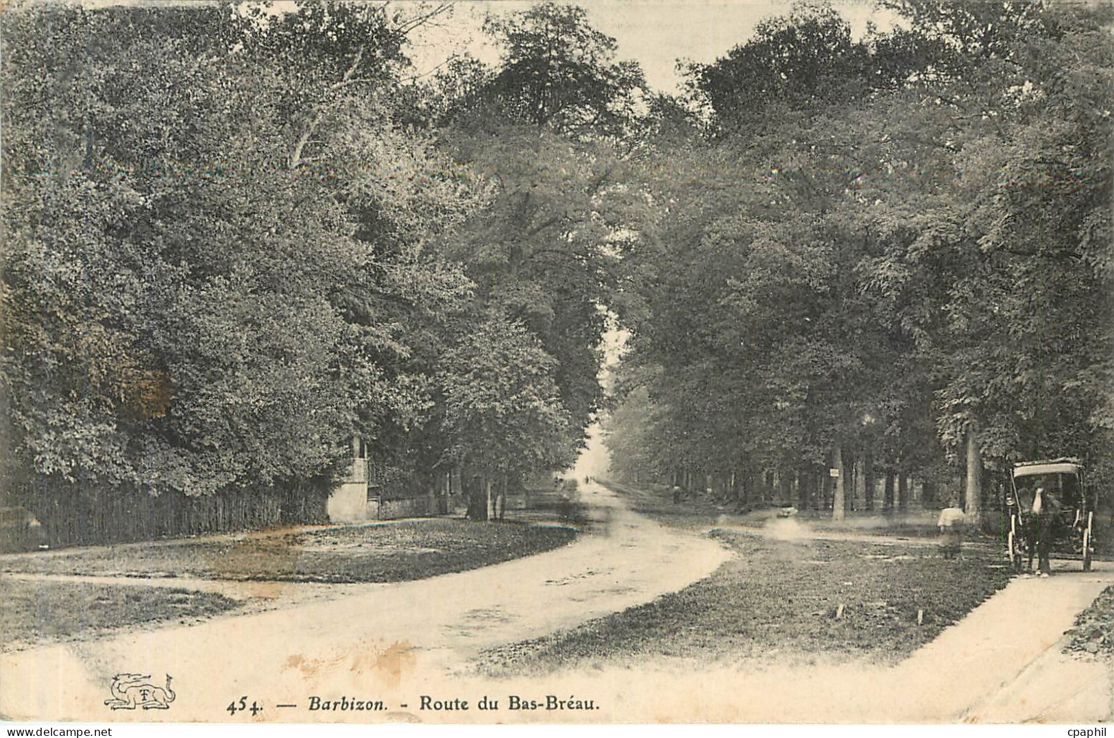 CPA Barbizon Route du Bas Breau