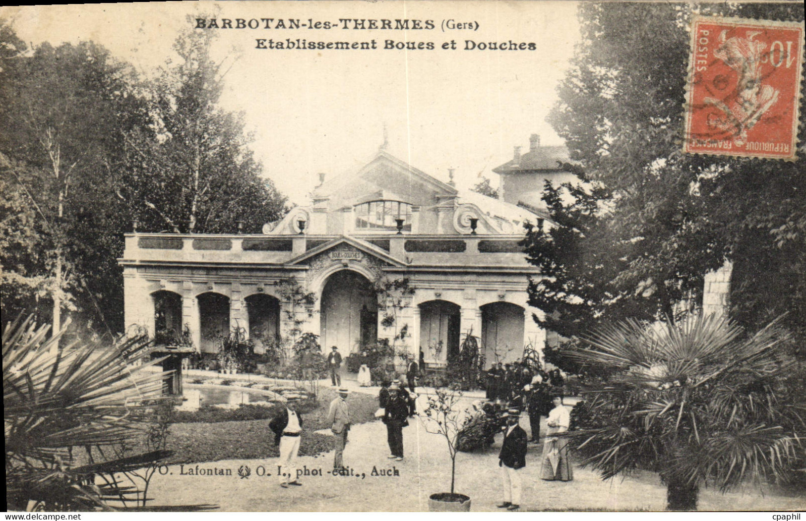 CPA Barbotan Les Thermes Etablissement Boues Et Douches
