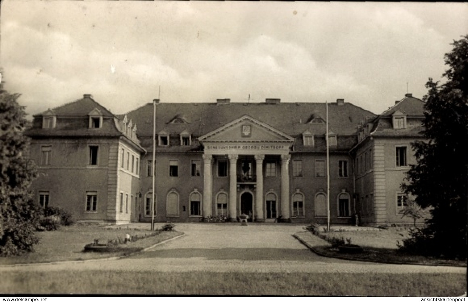 CPA Bärenklau Schenkendöbern Niederlausitz, Genesungsheim Georgi Dimitroff, Bärenklau, Schwarz-Wei