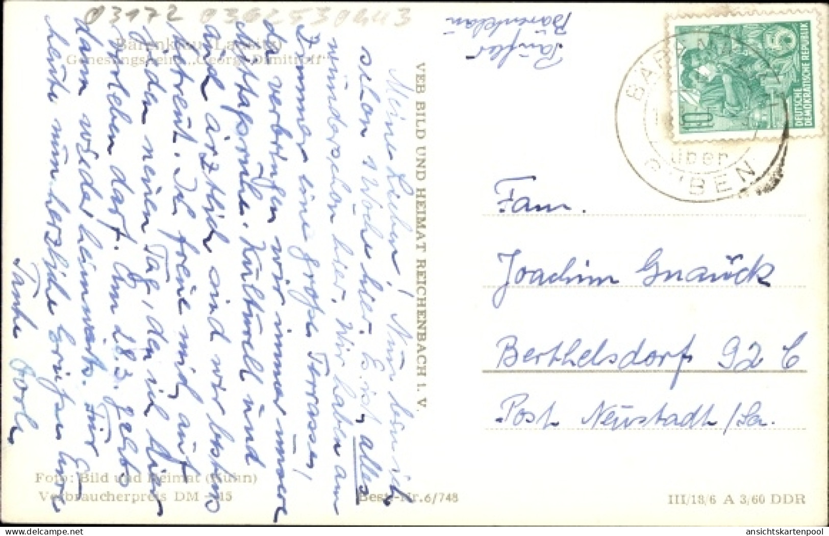 CPA Bärenklau Schenkendöbern Niederlausitz, Genesungsheim Georgij Dimitroff