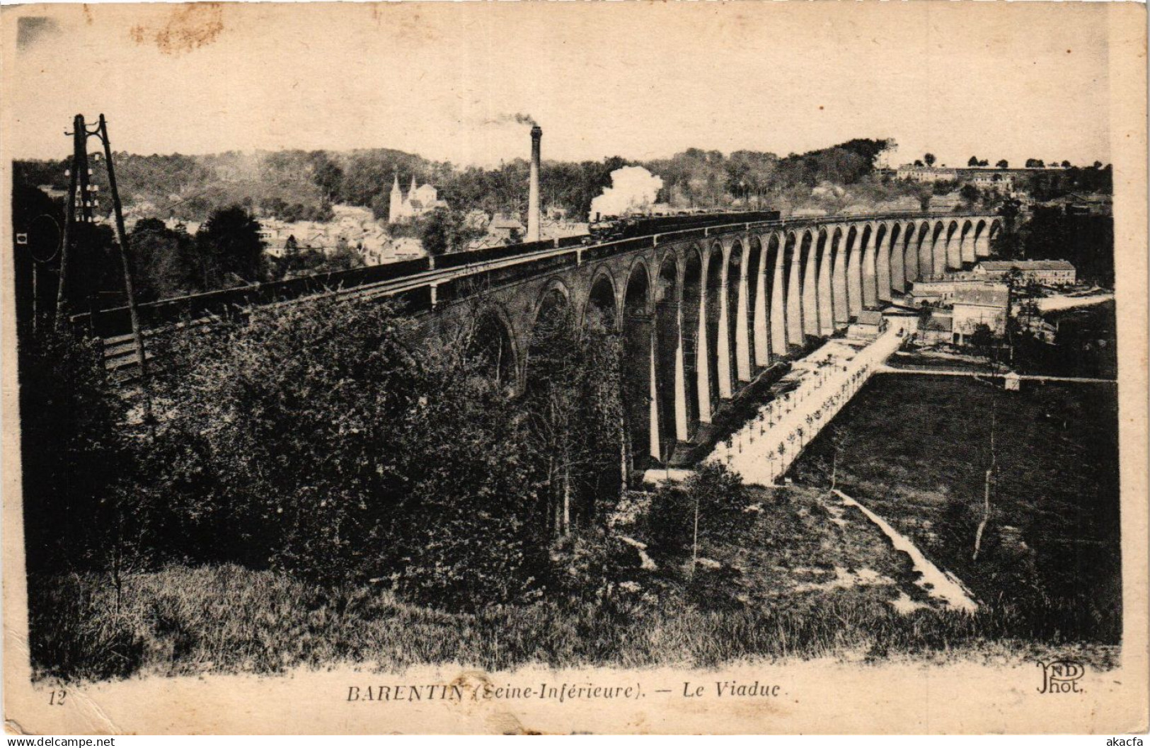 CPA BARENTIN Le Viaduc (415820)