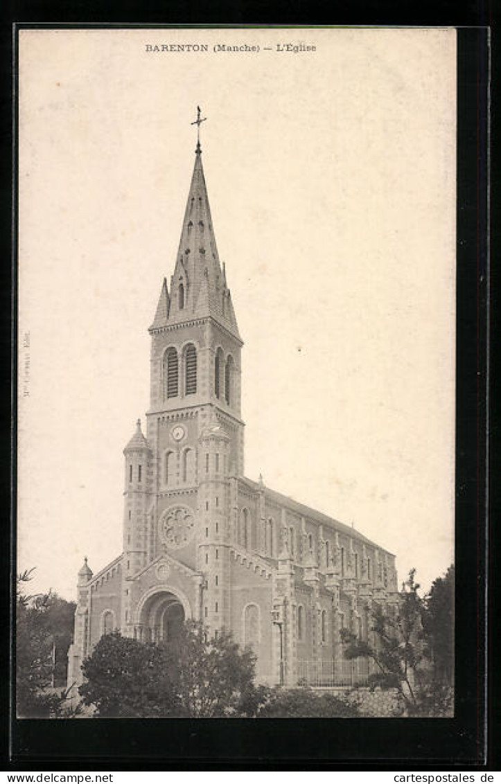CPA Barenton, L`Èglise