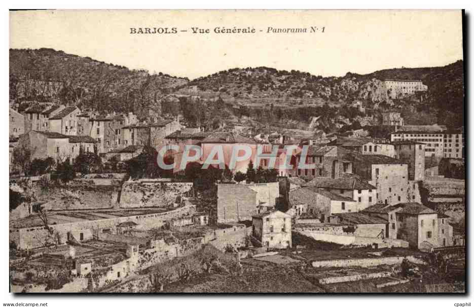 CPA Barjols Vue Generale Panorama