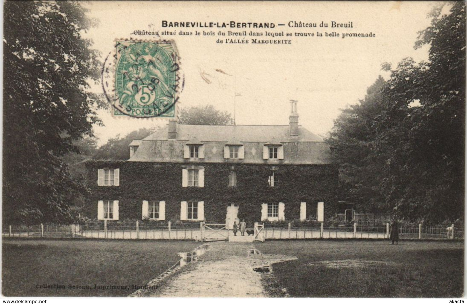 CPA BARNEVILLE-la-BERTRAN BARNEVILLE-la-BERTRAND - Chateau de Breuil (1224702)