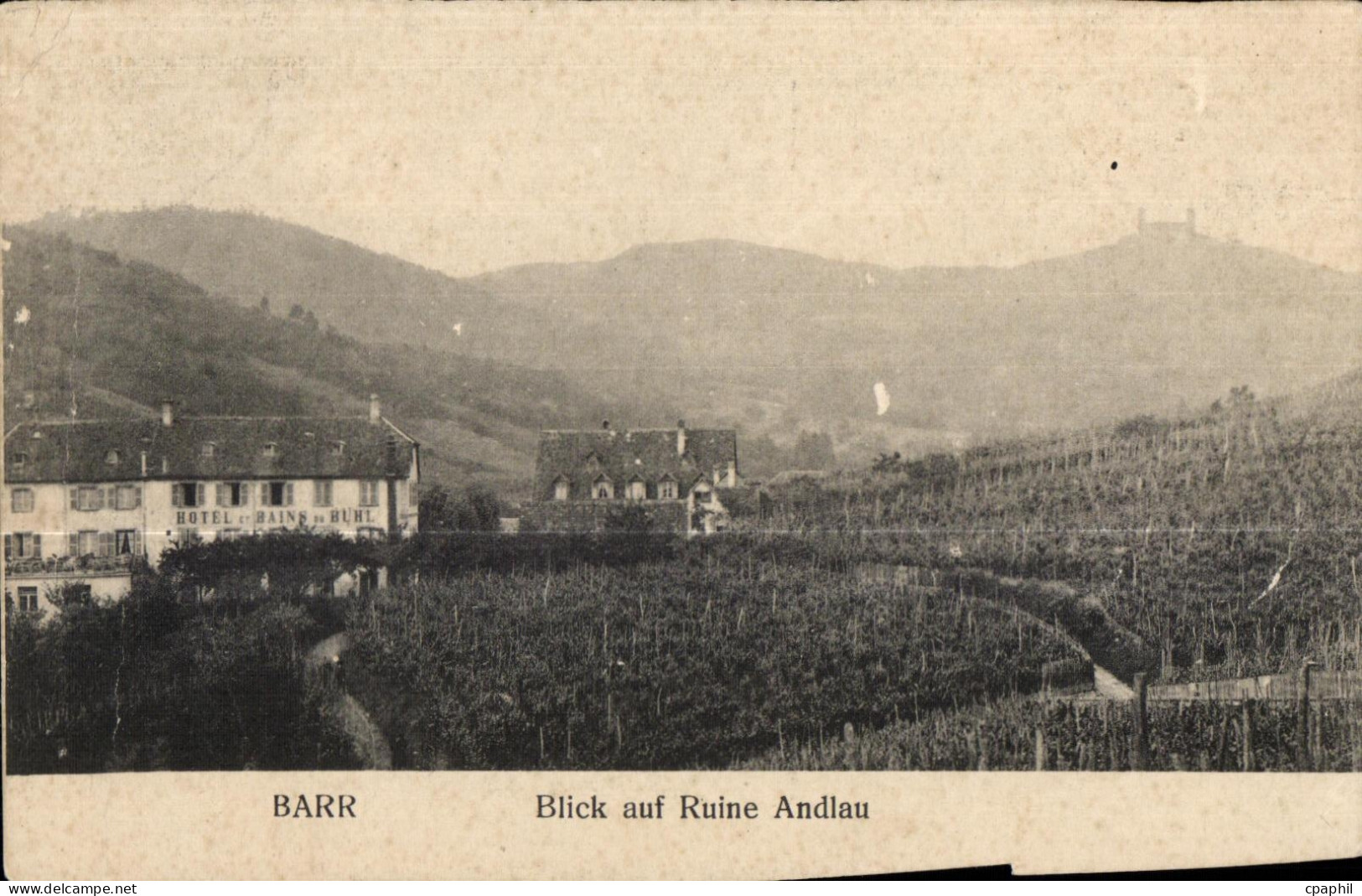 CPA Barr blick auf ruine andlau