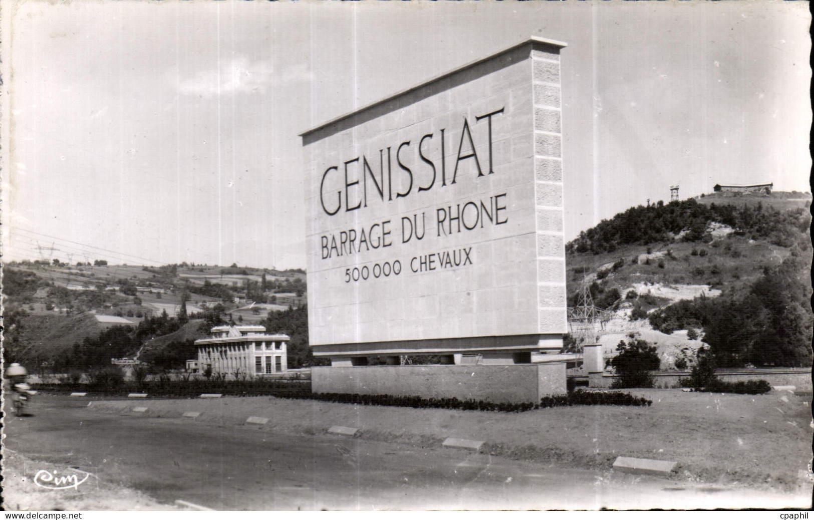 CPA Barrage de Genissiat 1950 Ain Monument commemorrlif